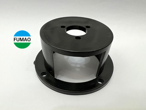 欧姆龙光洋编码器计米轮铝合金塑胶安装支架止口20/30mm防打滑