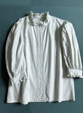 豆沙绿（实物以整体图为准） 舒服的棉质巴伐利亚上衣  size46