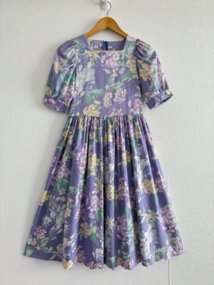 Laura Ashley（英国制）大童vintage花柄裙  size Uk5 Us8