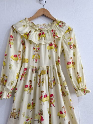 70 年代绘本感（大童vintage）经典角色 Holly Hobbie 插画印花