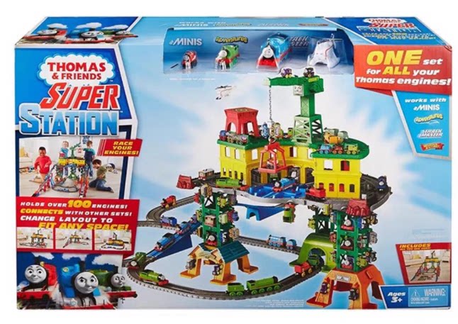 thomas托马斯电动小火车轨道大冒险超级豪华火车站fgr22儿童玩具