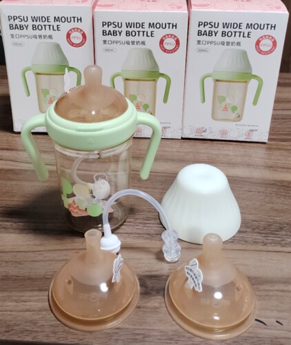 小土豆potato奶瓶配件6-24个月断奶吸管奶瓶奶嘴吸嘴护尘盖子瓶身