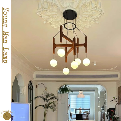 聖南希法式侘寂风中古吊灯