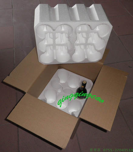 750ml红酒泡沫包装盒快递保温