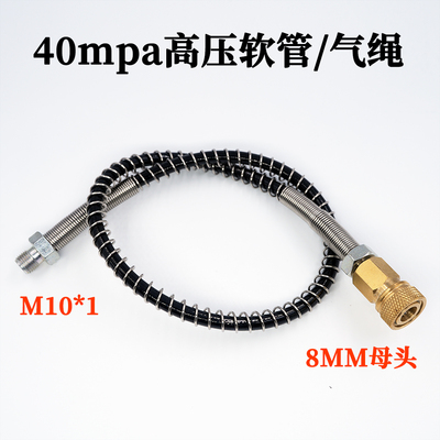 高压打气筒软管30mpa充气管气绳