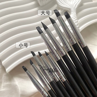 店用小头美甲雕花笔超软硅胶笔贴纸按压笔彩绘涂魔镜粉笔镂空笔