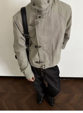 In Gemini Code美式复古工装夹克男女宽松休闲百搭显瘦上衣外套