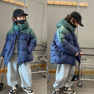 方也男童羽绒服冬季新款加厚白鸭绒年货韩版时尚拼色儿童新款童装