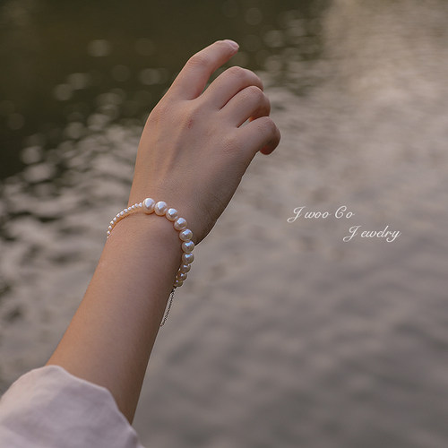 jwoo原创小众设计大小女天然珍珠