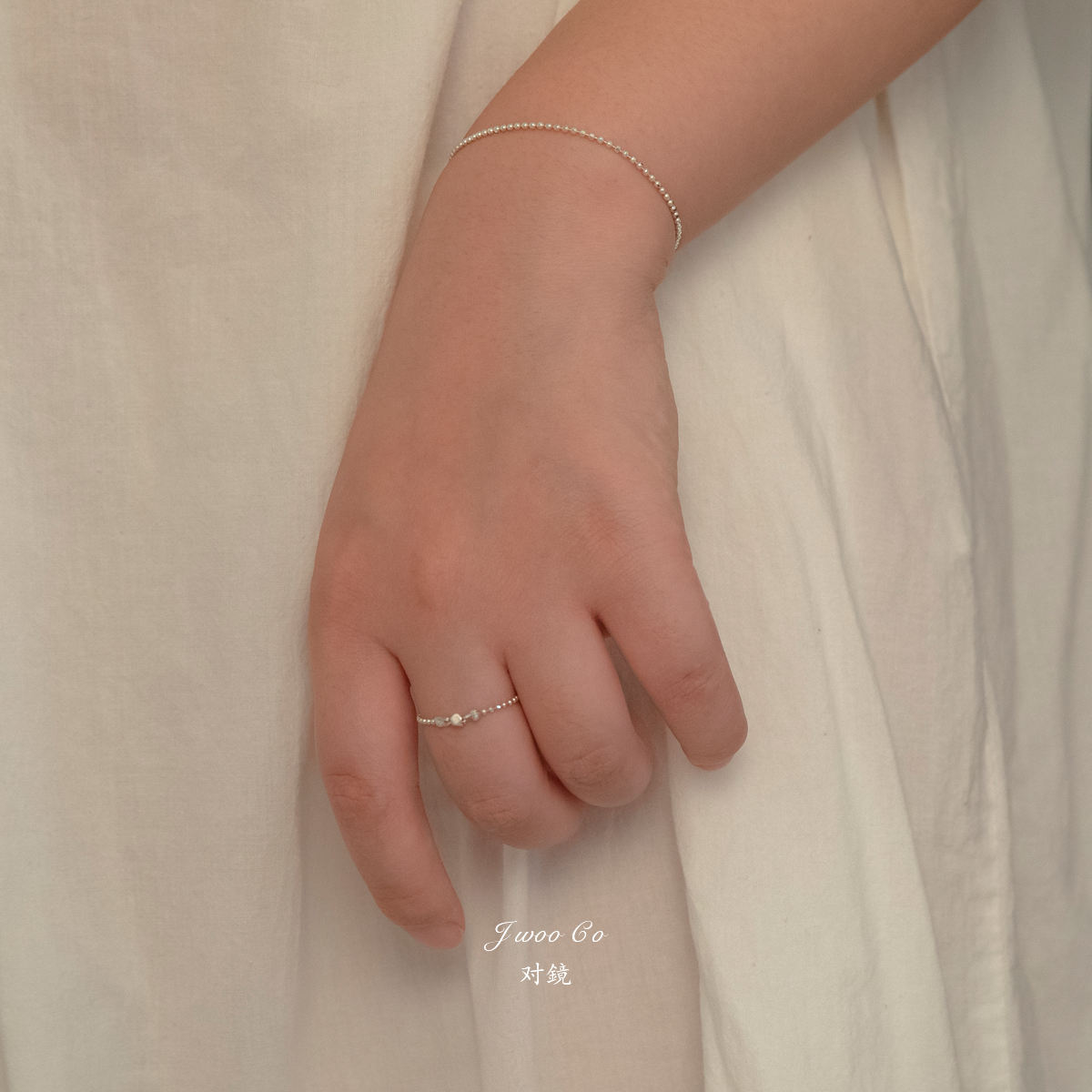 JWOOCO女纯银简约戒指