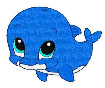 呆萌可爱小海豚徽章刺绣emb格式文件家用商用绣花机用,商务/设计服务,设计素材/源文件,淘宝优惠券,粉丝福利购,淘宝优惠卷