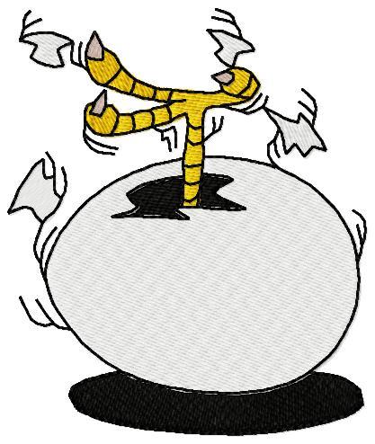 破壳而出电脑绣花刺绣文件鸡蛋动物蛋孵化小生命电脑绣花刺绣文件