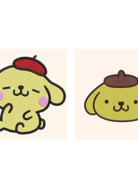 大耳狗刺绣文件威尔克姆绣花软件格式emb绣花机通用格式dst pes