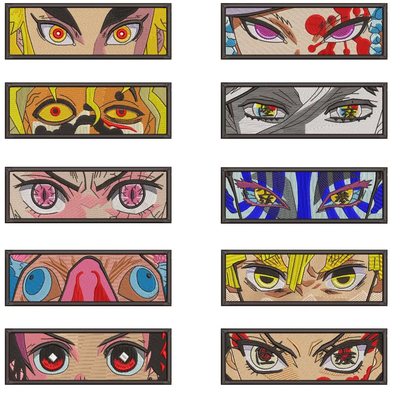 日本动漫卡通刺绣文件花样模版威尔克姆源格式emb dst pes vp3