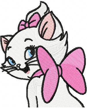 猫儿历险记aristocat 电脑绣花刺绣元素文件2元绣花高品质dst
