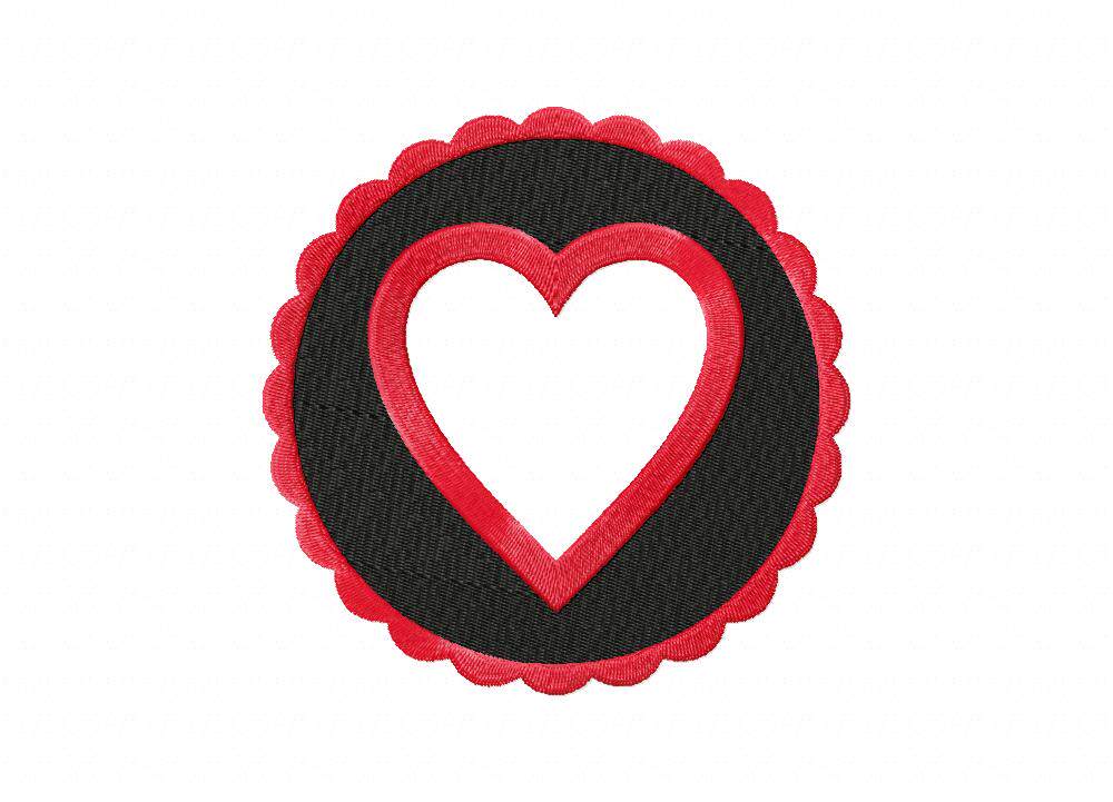 1元2个小爱心电脑绣花刺绣元素文件diy来料来图绣花刺绣定制定做