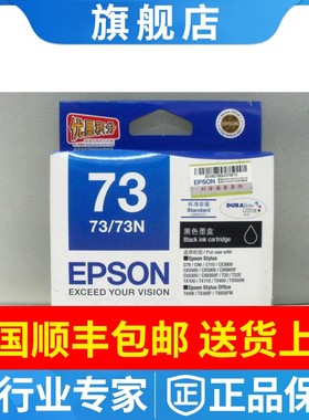 爱普生原装T0731-T0734黑彩色墨盒73N CX5500 6900 CX8300 CX9300
