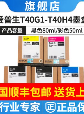 爱普生T3180N墨盒 T5180墨盒 绘图仪 T40G1 T40H1 T40H1 T40H3
