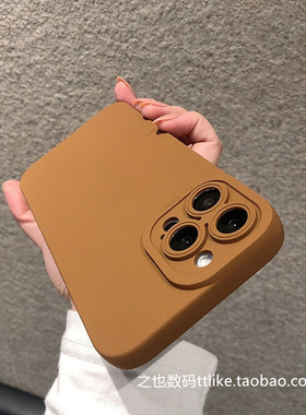 棕色S20适用vivoS19手机壳S20硅胶S17/S16Pro/y500/y300gt/S15套S18+纯色Y52S全包Y31S防摔S9/S10纯色S30Mini