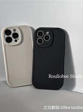 黑色大眼睛Z9Turbo适用iQOOneo9/8/7/6se手机壳3/5/u1x全包U3X磨砂U5E硅胶12/11/10Pro软Z8X/Z7厚Z1XZ3Z6Xz5X