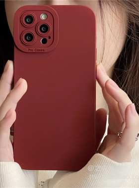 适用IQOO13手机壳12Pro酒红色10个性11Pro软硅胶Neo10/9/8/7SE简约Z9Turbo纯色Neo11全包15精孔Z10X防摔蓝色1