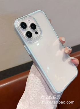 蓝色框二合一透明壳适用iQOONeo10Pro手机壳Z8X大孔Z7i创意Z9Turbo撞色Z9X软U3X硅胶neo5se防摔Z5X新款Z3/U5E