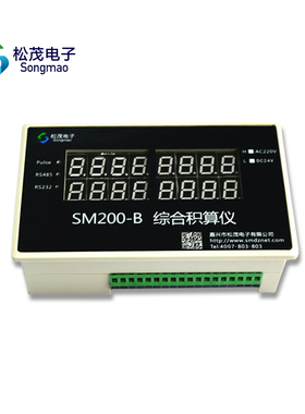 SM200-B综合积算仪 RS232/RS485 modbus rtu显示仪