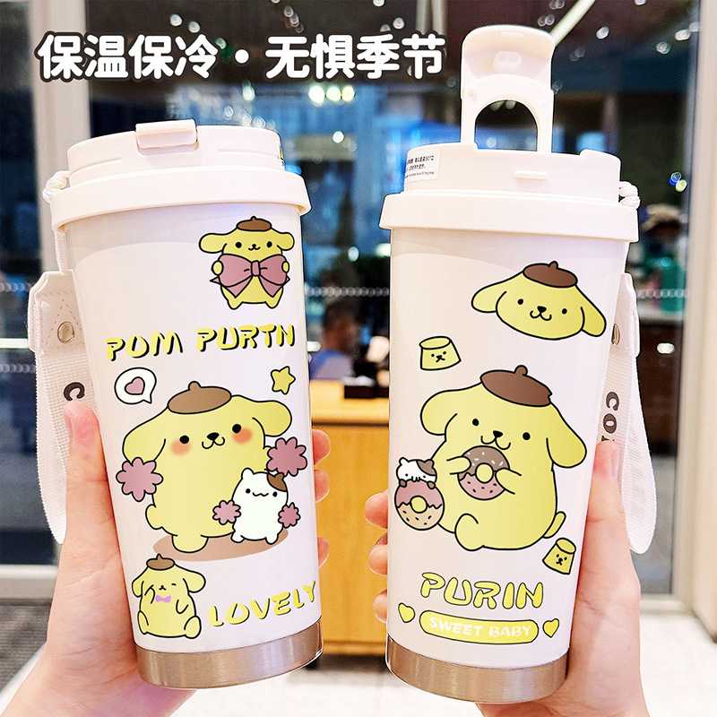 布丁狗咖啡水杯不锈钢手办周边