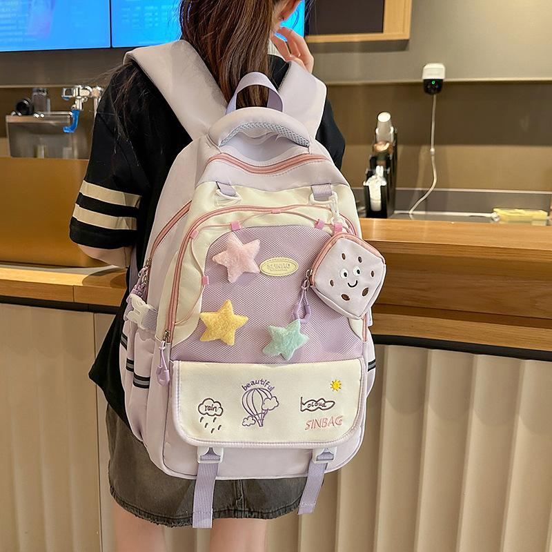 可爱斜挎包小清新手提袋女高中