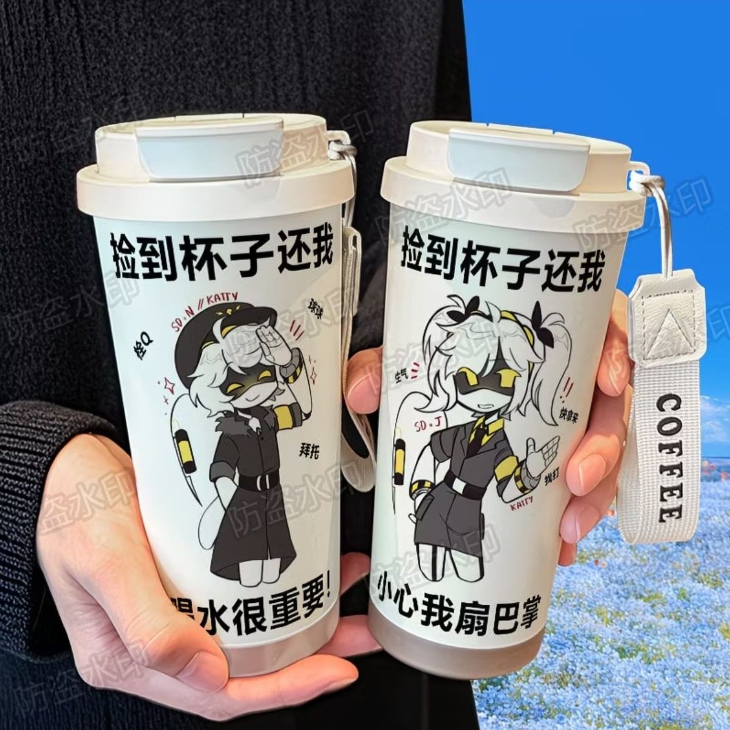 无机杀手搞怪保温杯316不
