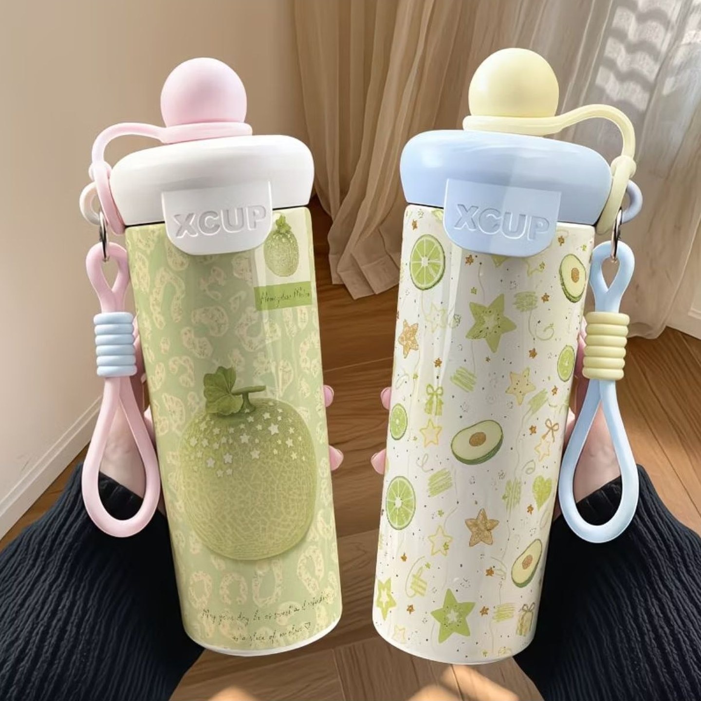 小清新水果手绘不锈钢浮