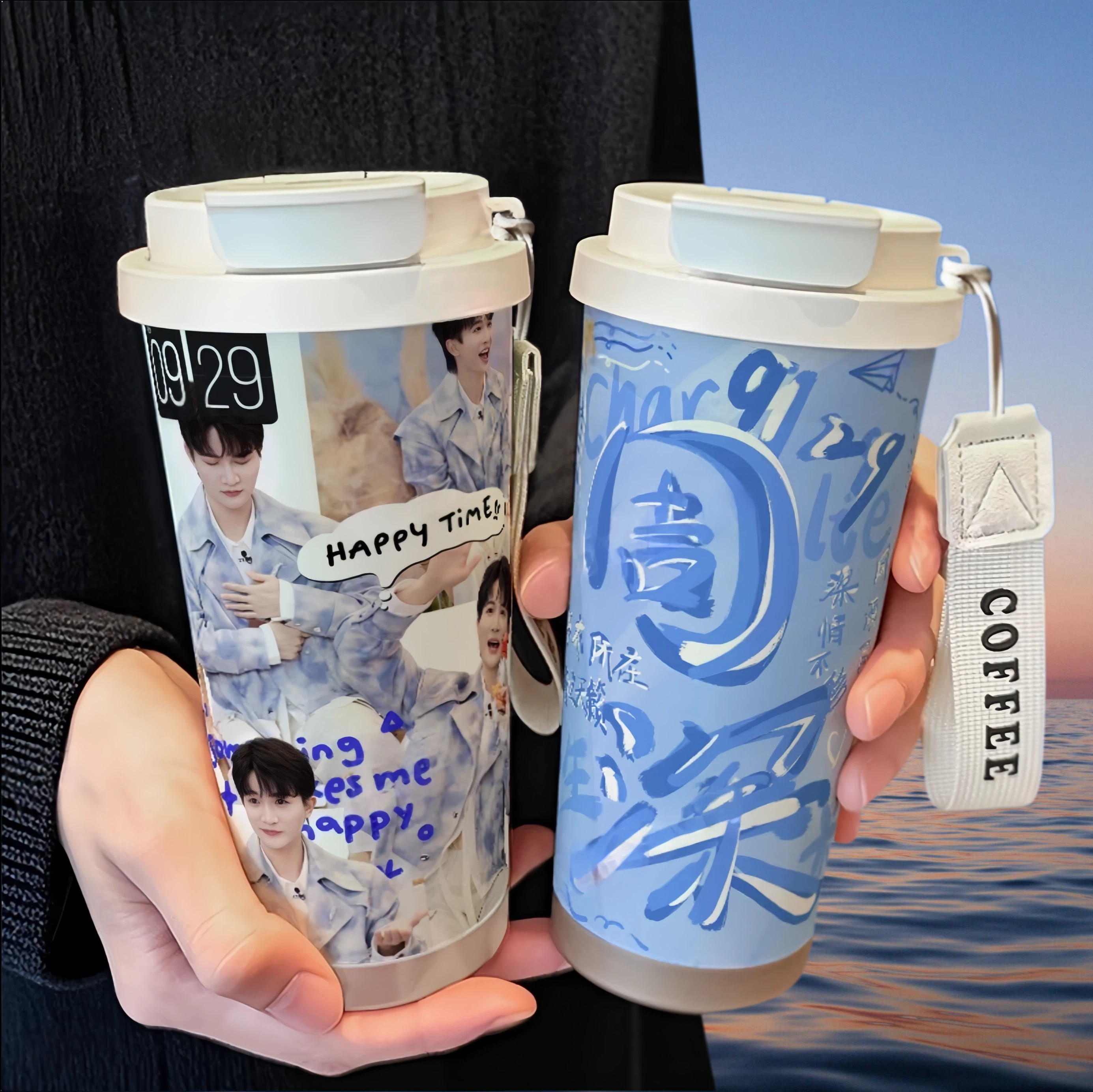 周深儿童水杯女生高颜值保温杯