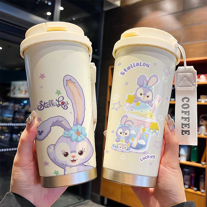可爱星黛露兔子手办周边保温杯心