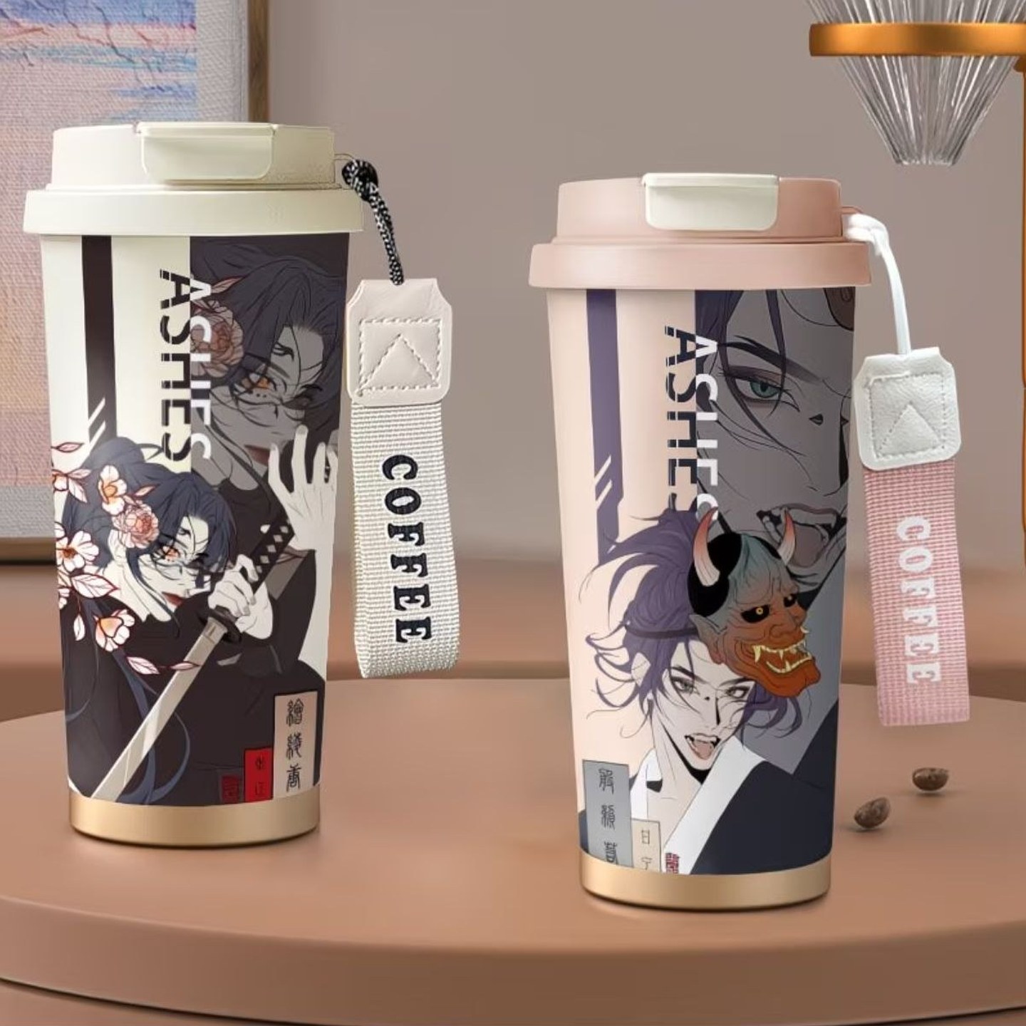 张辽甘宁浮世绘水杯咖啡
