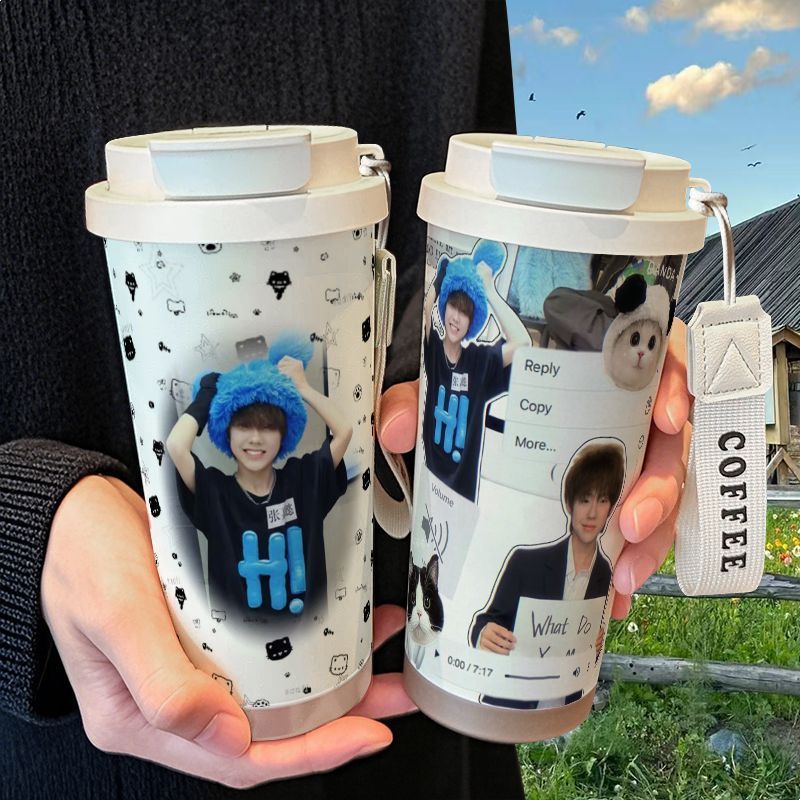 张嘉懿可爱周边手办保温杯不锈钢