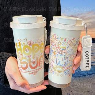 孙颖莎王楚钦莎头保温杯手办周边高颜值女生316不锈钢大容量吸