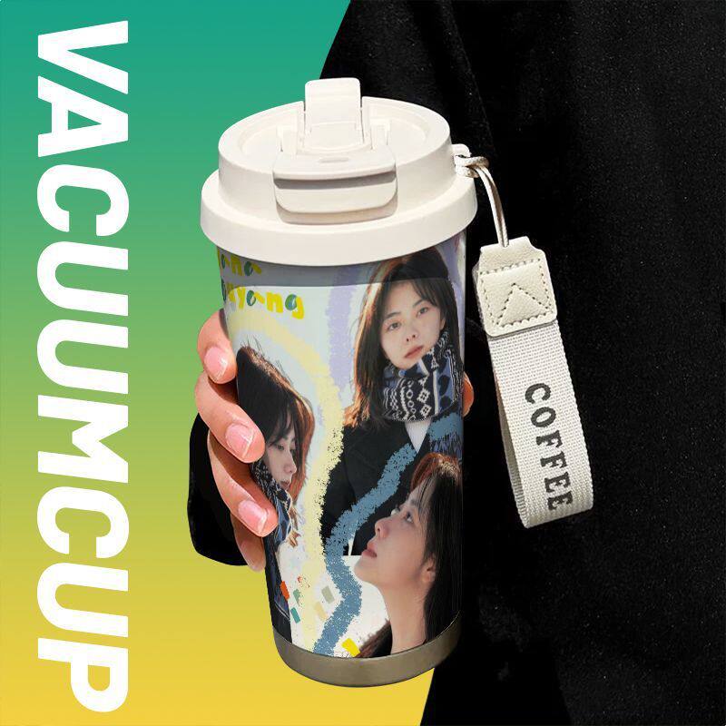 谭松韵保温杯女生吸管大容量水杯直饮杯咖啡杯可爱高颜值