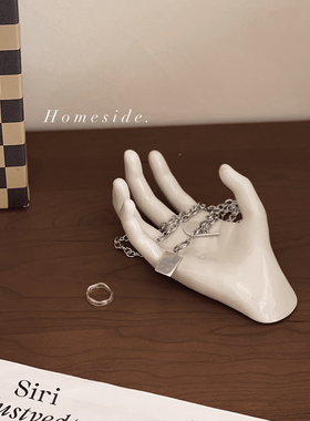 Homeside原创手造型摆件北欧ins风陶瓷创意首饰盘墙面装饰道具