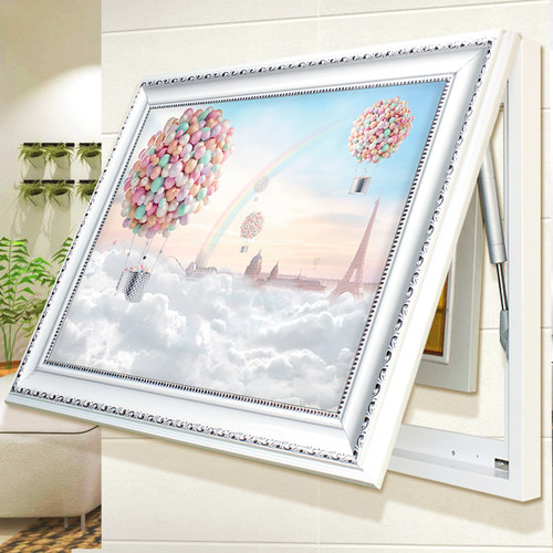 液压北欧风可推拉电表箱装饰画