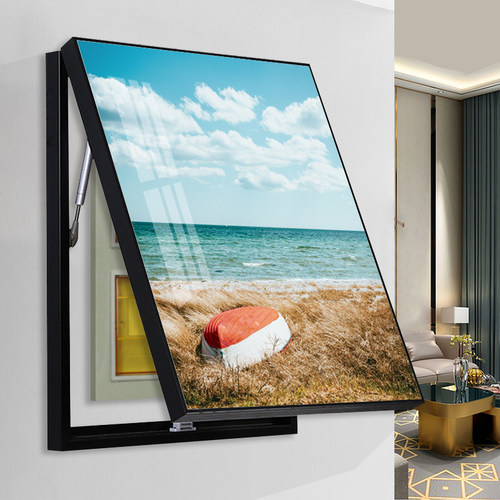 免打孔铝合金竖款电表箱装饰画