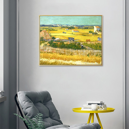 梵高世界丰收电表箱单幅星空名画