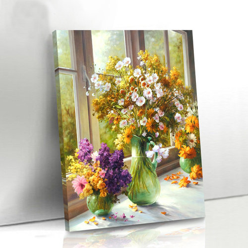 简欧现代客厅餐厅单幅竖版装饰画