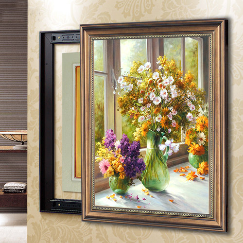 遮挡欧式风简约竖版可推拉电表盒