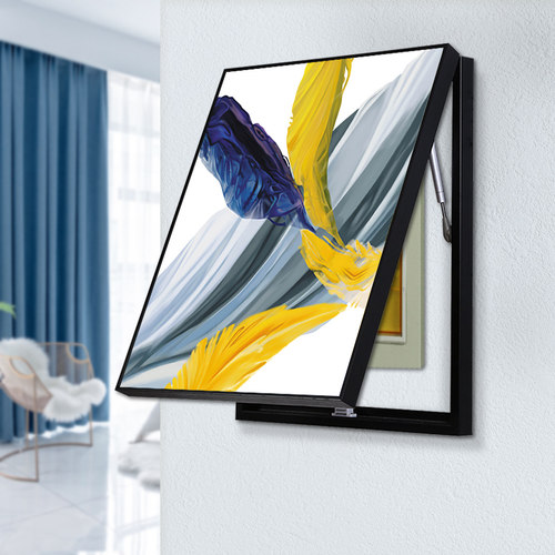 免打孔遮挡液压竖款电表箱装饰画