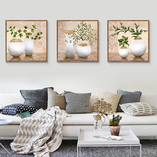 三联卧室客厅北欧风可定制装饰画