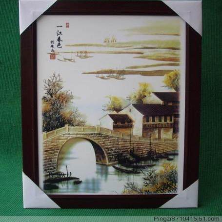 景德镇瓷器工艺 瓷 板 画礼品瓷 [ 一 江 春 色 ] 优价,家居饰品,装饰摆件,淘宝优惠券,粉丝福利购,淘宝优惠卷