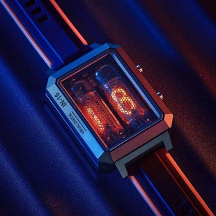 前苏联产IN16辉光管腕表赛博朋克风格无线充电手表电子数码管表