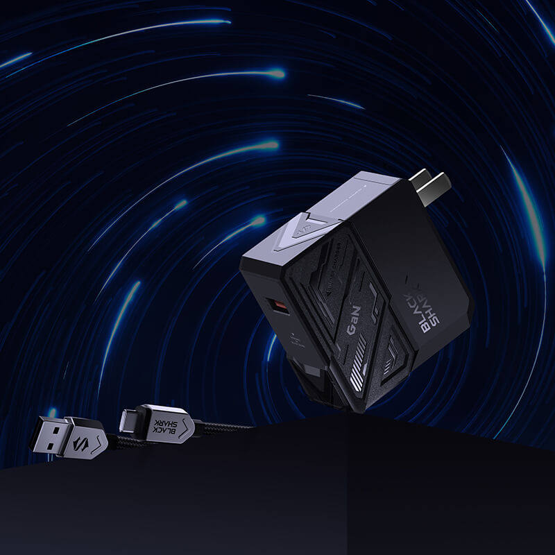 黑鲨原装星流GaN氮化镓120W快充套装中国航天版充电器6a线5Pro/4S使用感如何?