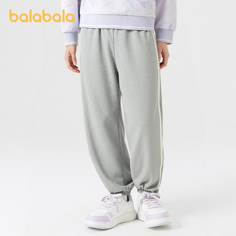 【balaOne】巴拉巴拉童装儿童裤子女童2026春新款束脚运动裤时尚