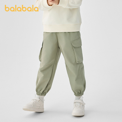 巴拉巴拉裤子男童女童工装裤时尚